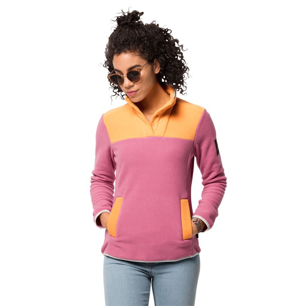 Jack Wolfskin 365 FLASH FLEECE Haut Femme Rose - JGUHDPX-81